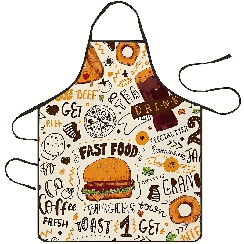Home Cooking Fast Foods - Кухонный фартук в стиле фастфуд (1